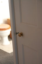 Cupboard Knob screw & Plate Polished Brass Hollow 32mm image 2
