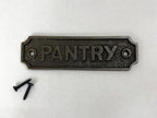 Pantry Door Plaque - Antique Iron image 1