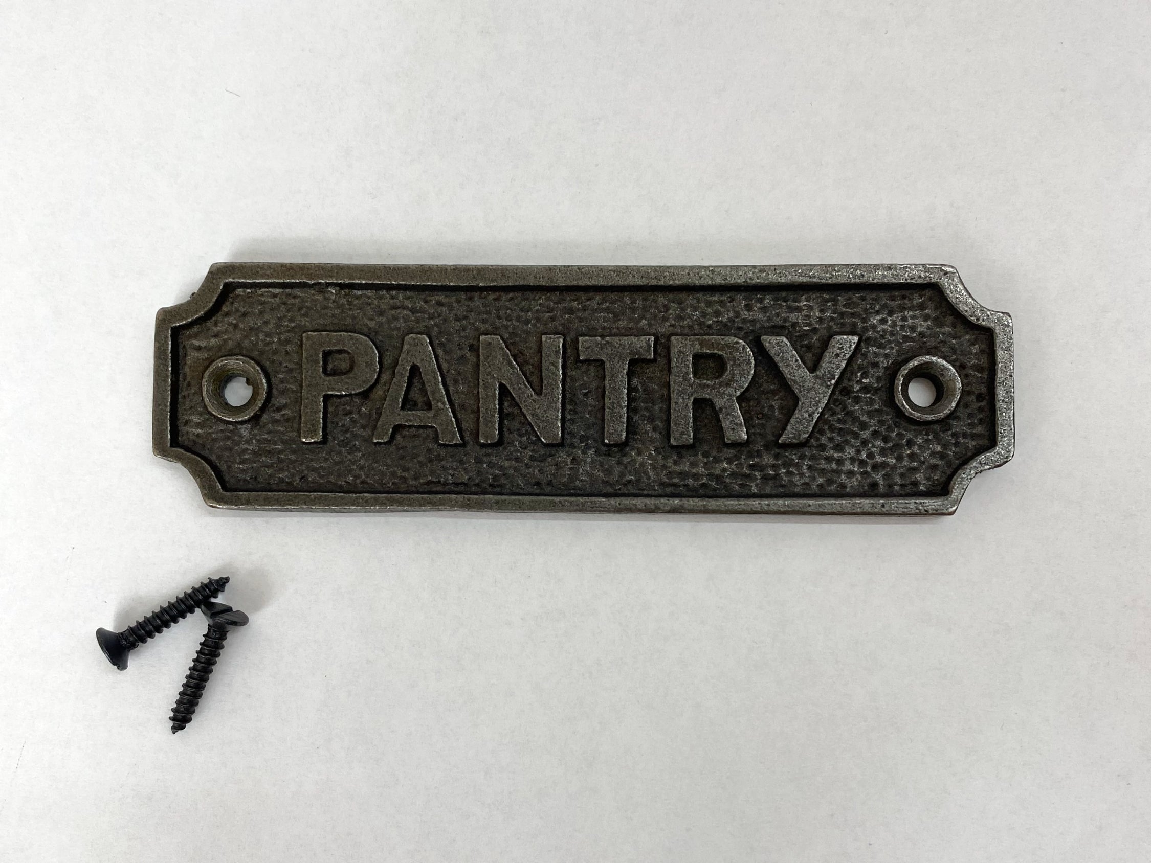 Pantry Door Plaque - Antique Iron image 1