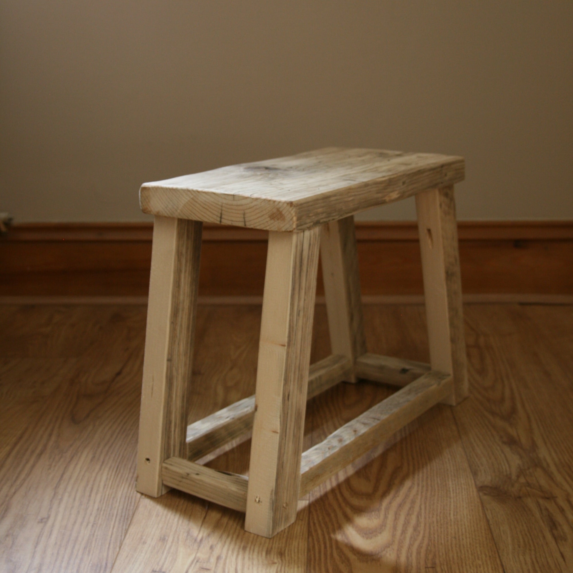 Reclaimed Wood Milking Stool image 1