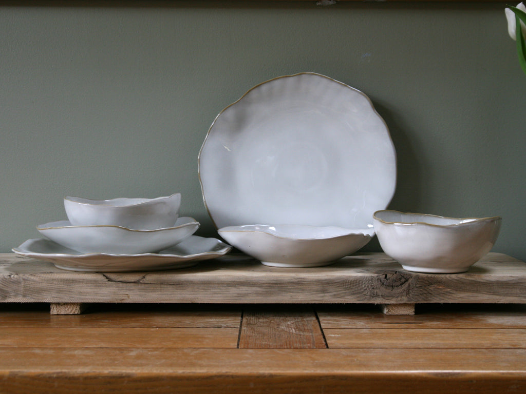 Eden Ceramic Dinnerware Set 2 - Oyster White (Set of 6) image 1