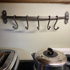 Kitchen Utensil Rail - Antique Iron image 3