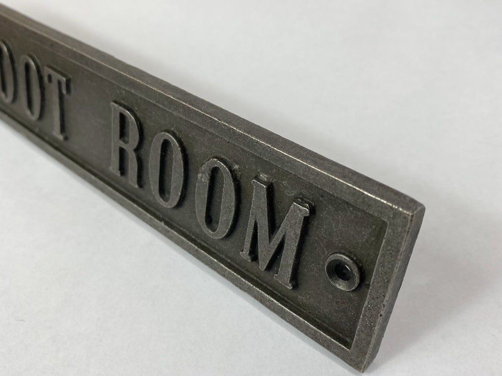Boot Room Plaque – Antique Iron image 1