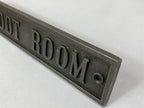Boot Room Plaque – Antique Iron image 1