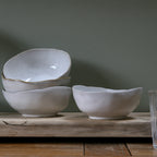 Eden Ceramic Cereal Bowl Set of 2 - Oyster White image 2