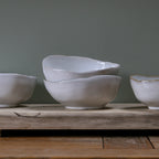 Eden Ceramic Cereal Bowl Set of 2 - Oyster White image 0