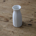 Bud Vase Matte White - Ribbed image 0