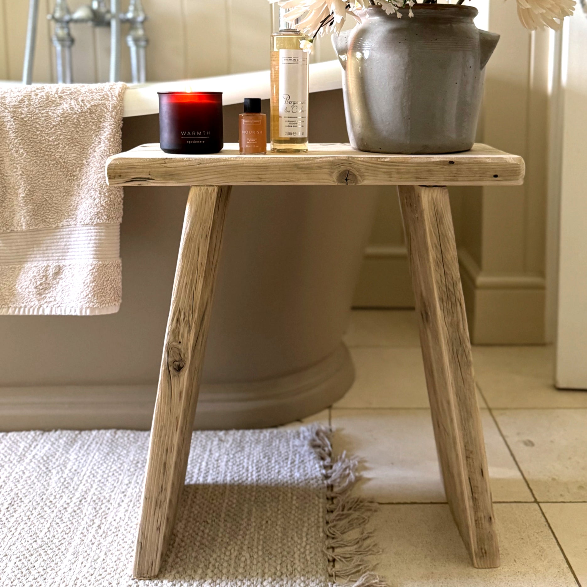 Reclaimed Wood Rustic Bench image 4