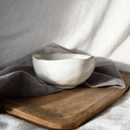 Eden Ceramic Small Bowl Set of 2 - Oyster Beige image 1