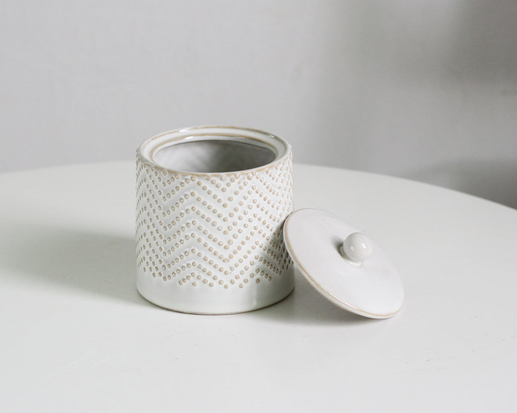 Dotted Storage Jar & Lid image 0
