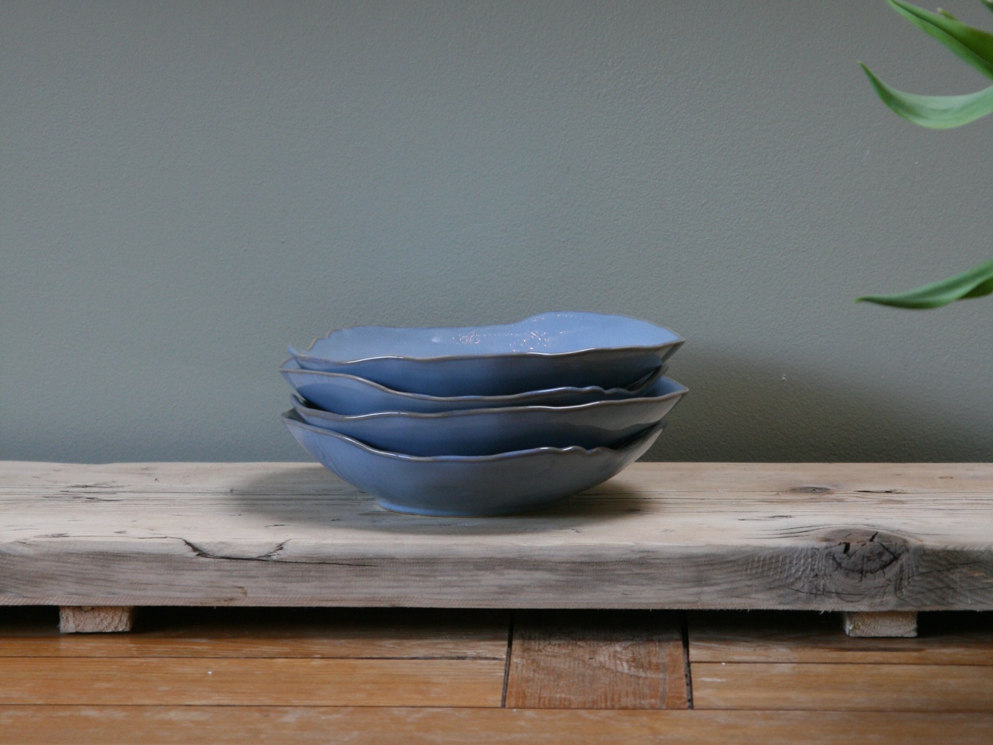Eden Ceramic Pasta Bowl Set of 2 - Ocean Blue image 3