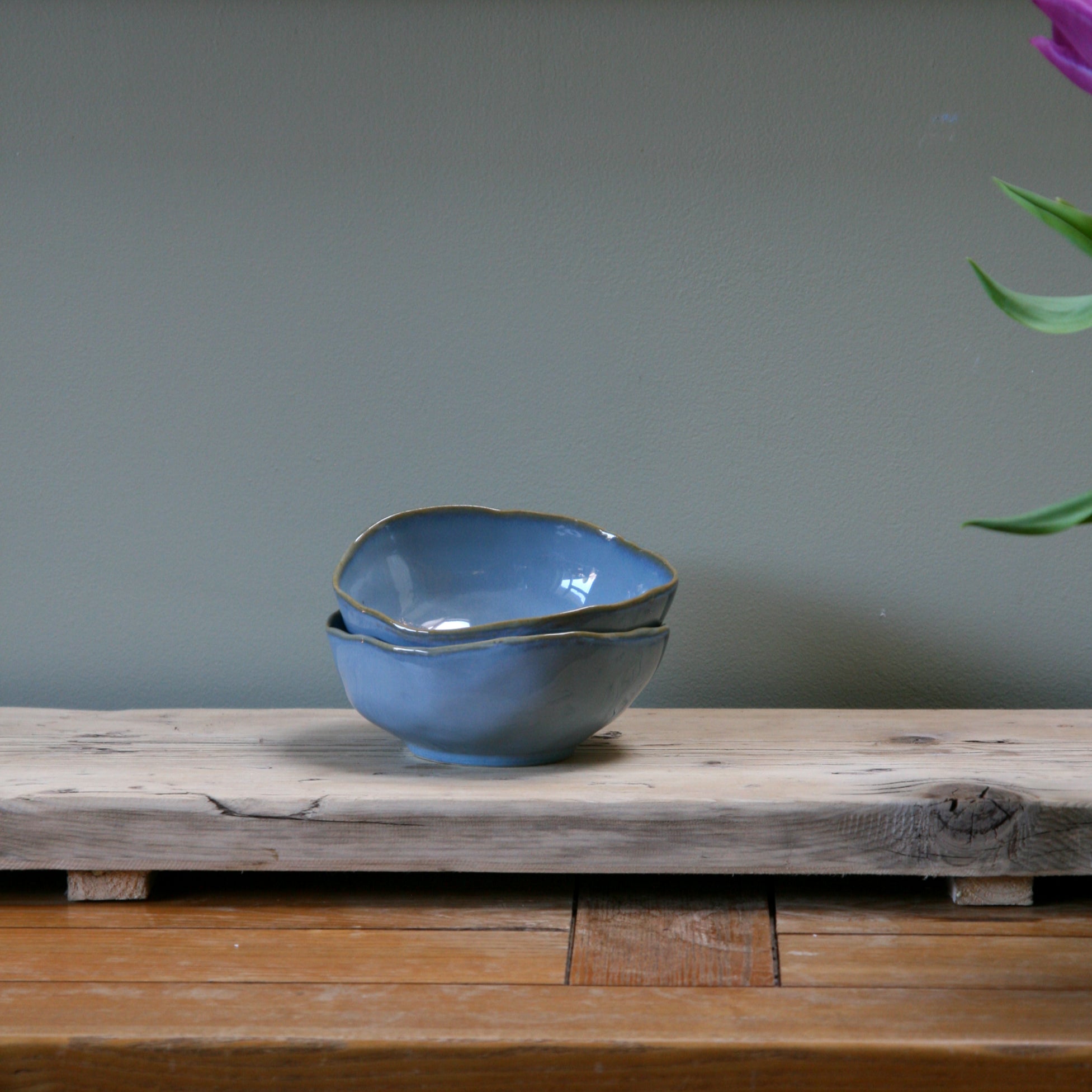 Eden Ceramic Dinnerware Set 2 - Ocean Blue (Set of 6) image 4