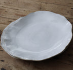 Eden Ceramic Dinner Plate Set of 2 - Oyster White image 1