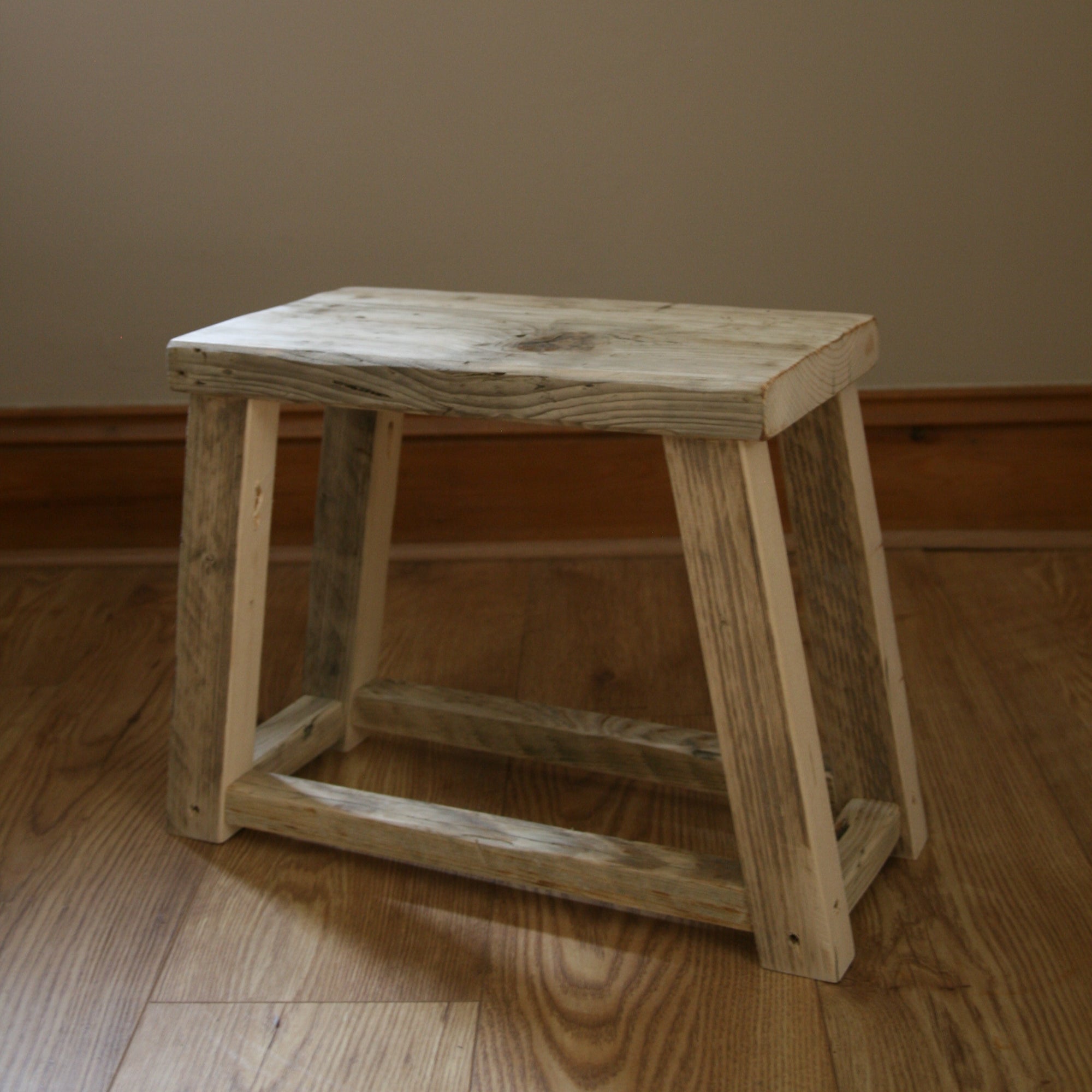 Reclaimed Wood Milking Stool image 4