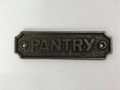 Pantry Door Plaque - Antique Iron image 0