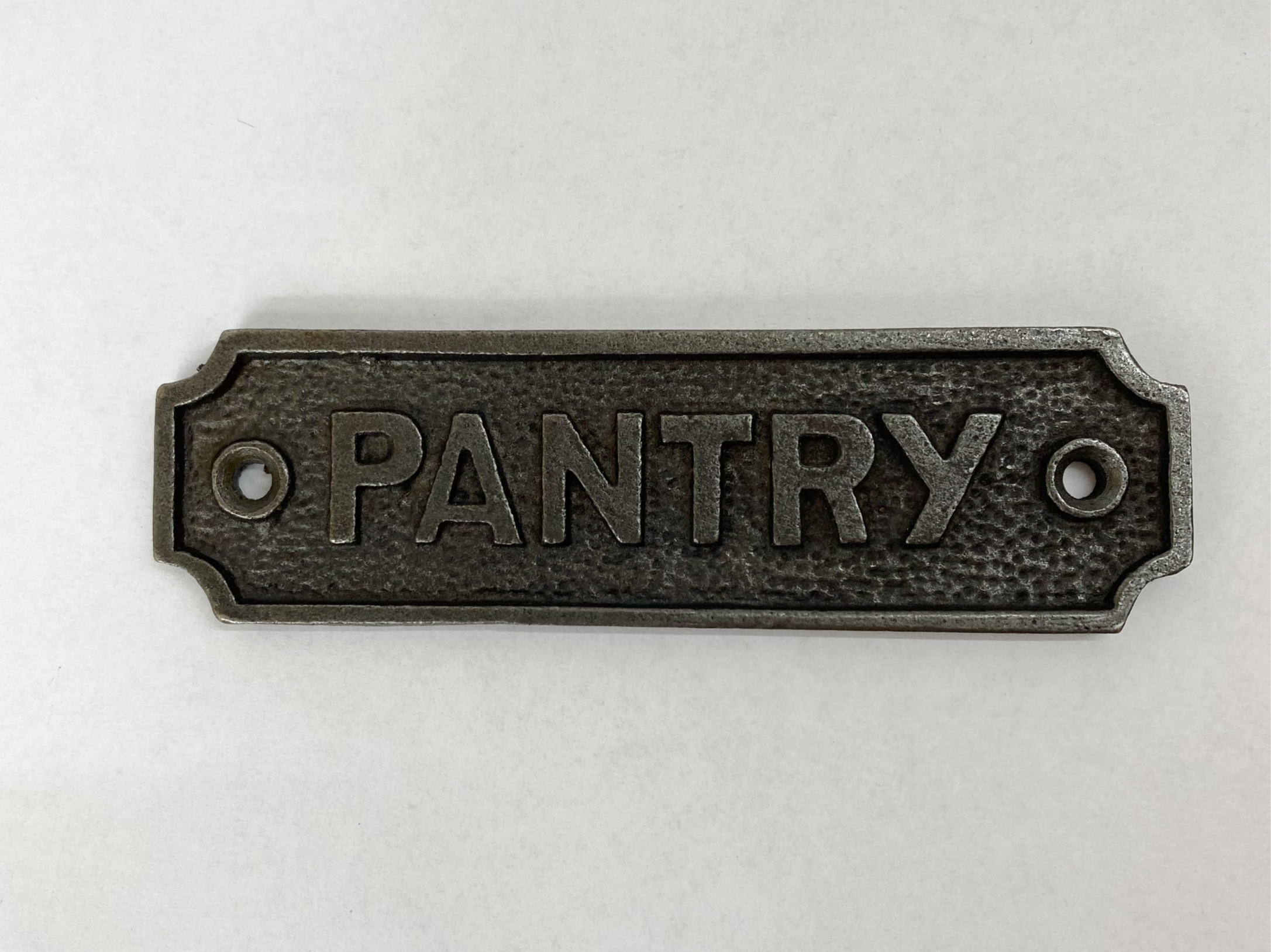 Pantry Door Plaque - Antique Iron image 0