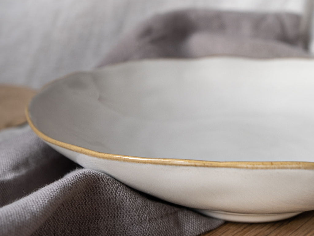 Eden Ceramic Dinnerware Set 2 - Oyster White (Set of 6) image 7