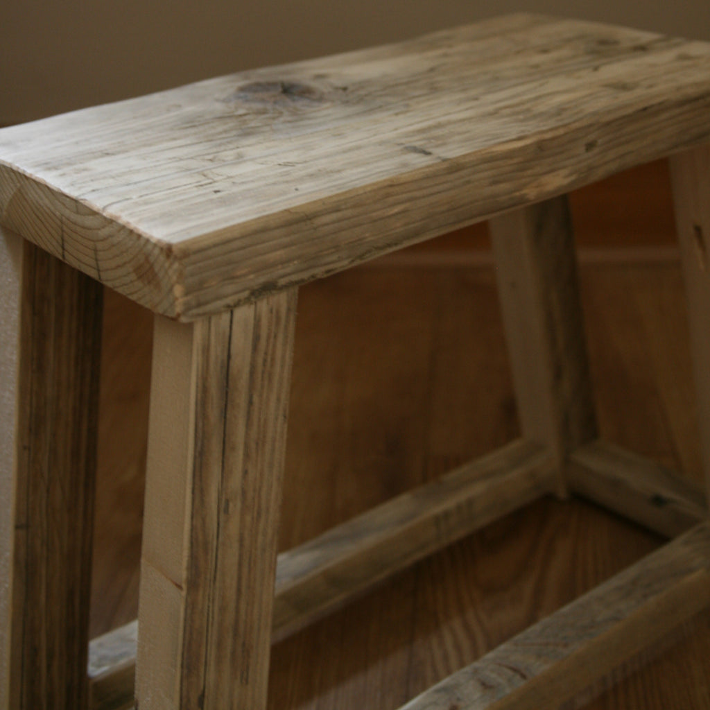 Reclaimed Wood Milking Stool image 2