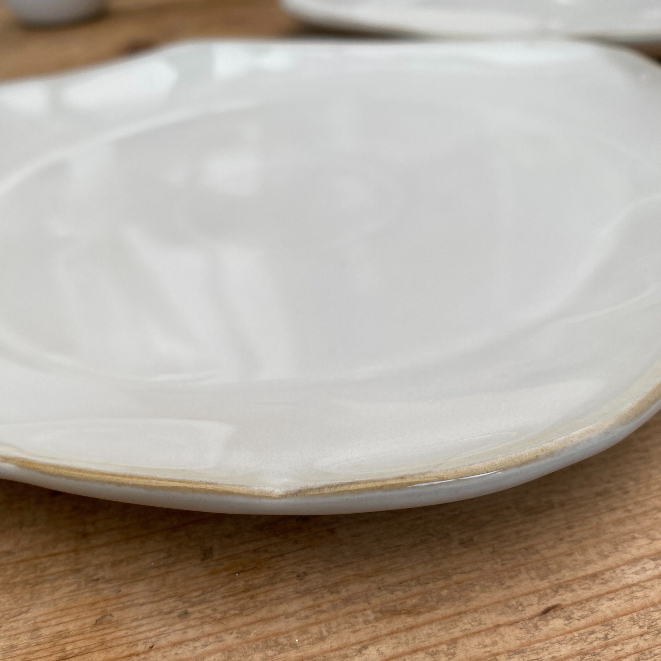 Eden Ceramic Side Plate Set of 2 - Oyster White image 4
