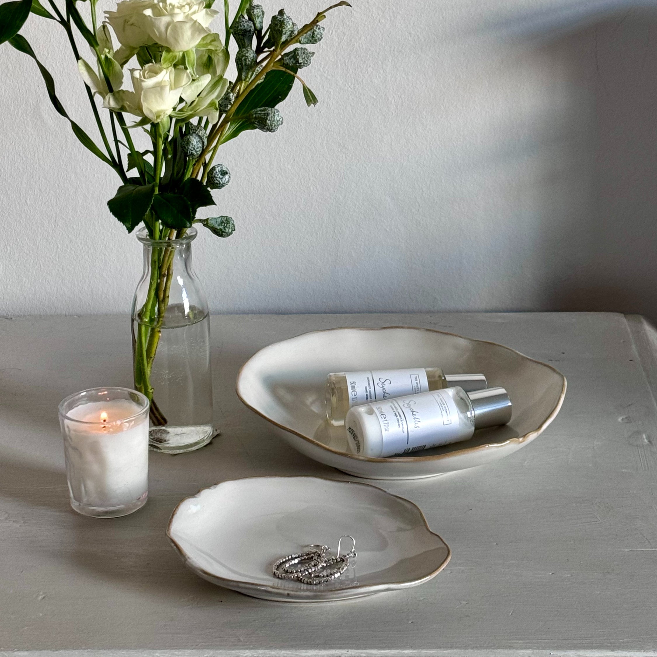 Ceramic Trinket Dish - Oyster Beige image 3