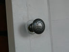 Knob – Hammered Top Cast Waxed Antique Iron 32mm image 0