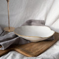Eden Ceramic Shallow Bowl Set of 2 - Oyster White image 0