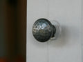Knob – Hammered Top Cast Waxed Antique Iron 35mm image 0