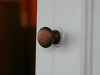 Knob Plain Shaker with Seam Cast Antique Copper 32mm image 0