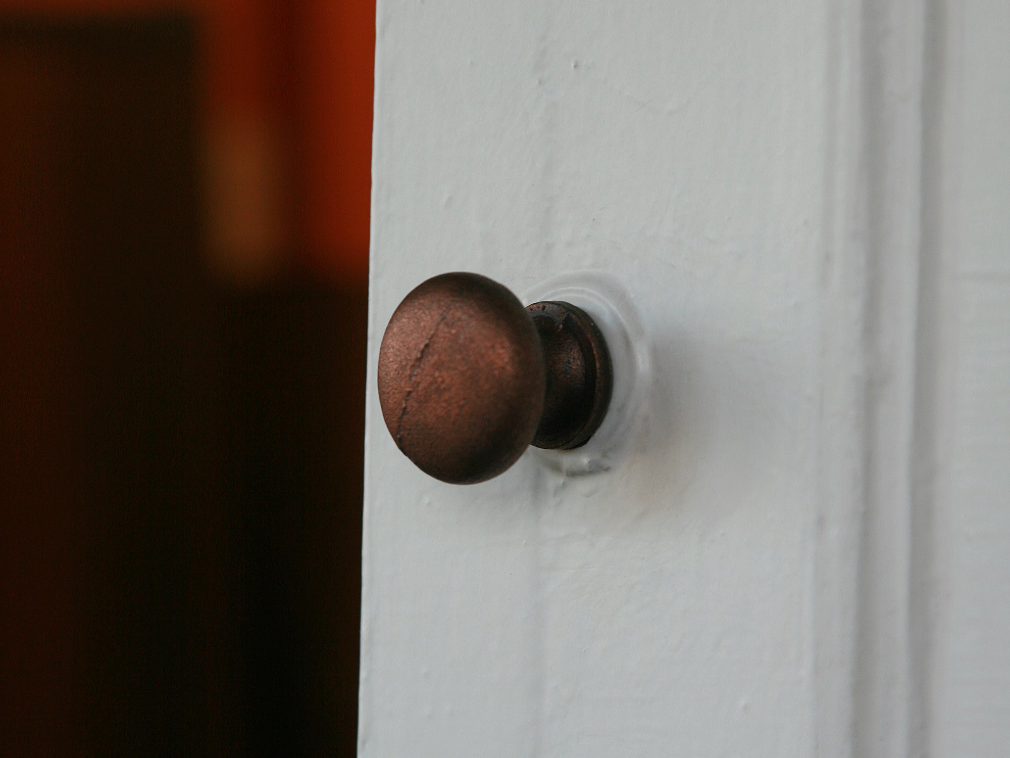Knob Plain Shaker with Seam Cast Antique Copper 32mm image 0