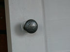 Knob – Hammered Top Cast Waxed Antique Iron 35mm image 1