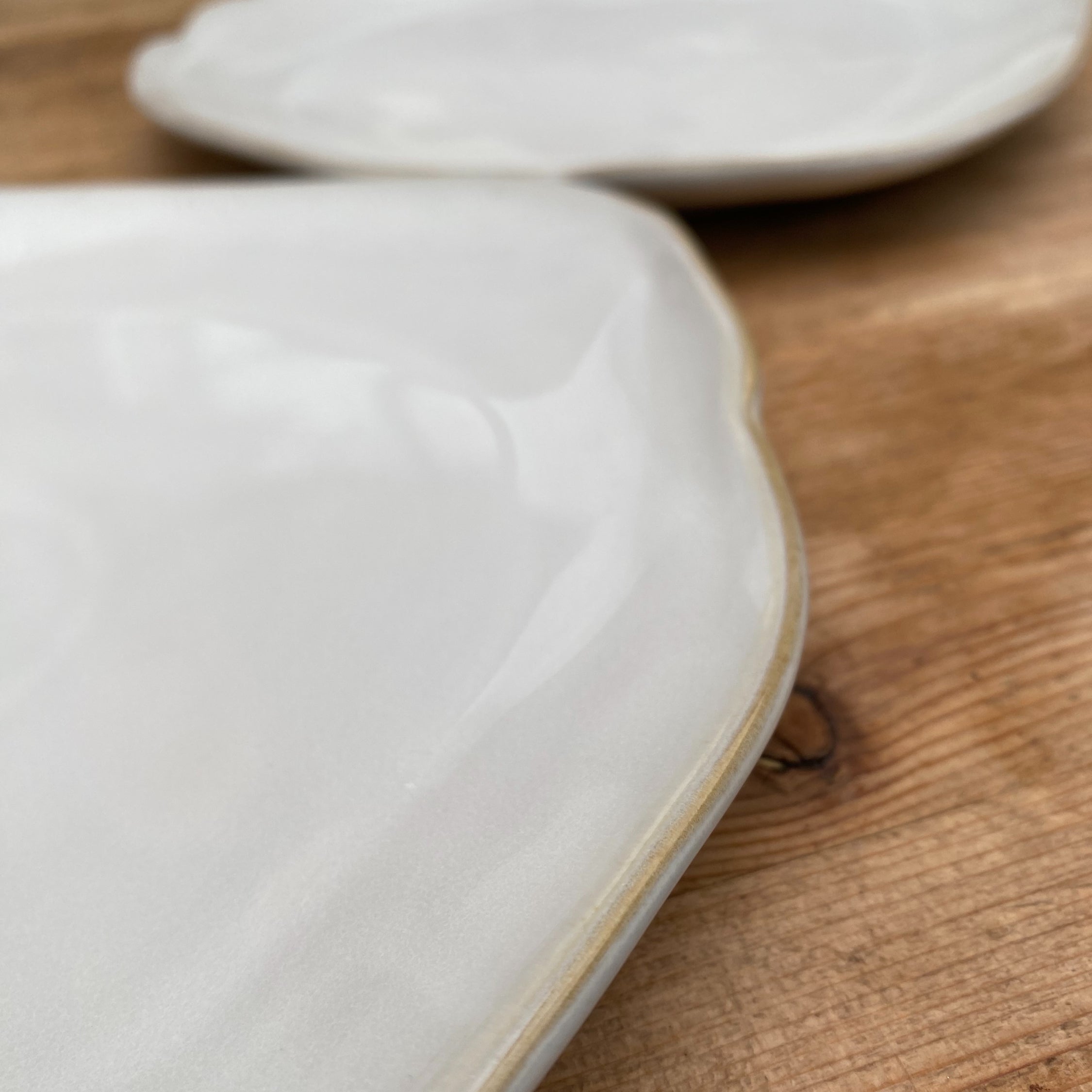 Eden Ceramic Side Plate Set of 2 - Oyster White image 3