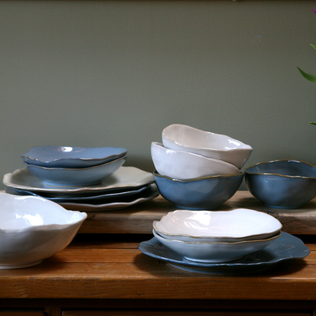 Eden Ceramic Dinnerware Set 2 - Ocean Blue (Set of 6) image 6