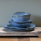 Eden Ceramic Dinnerware Set 2 - Ocean Blue (Set of 6) image 2