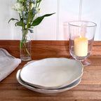 Eden Ceramic Shallow Bowl Set of 2 - Oyster White image 4