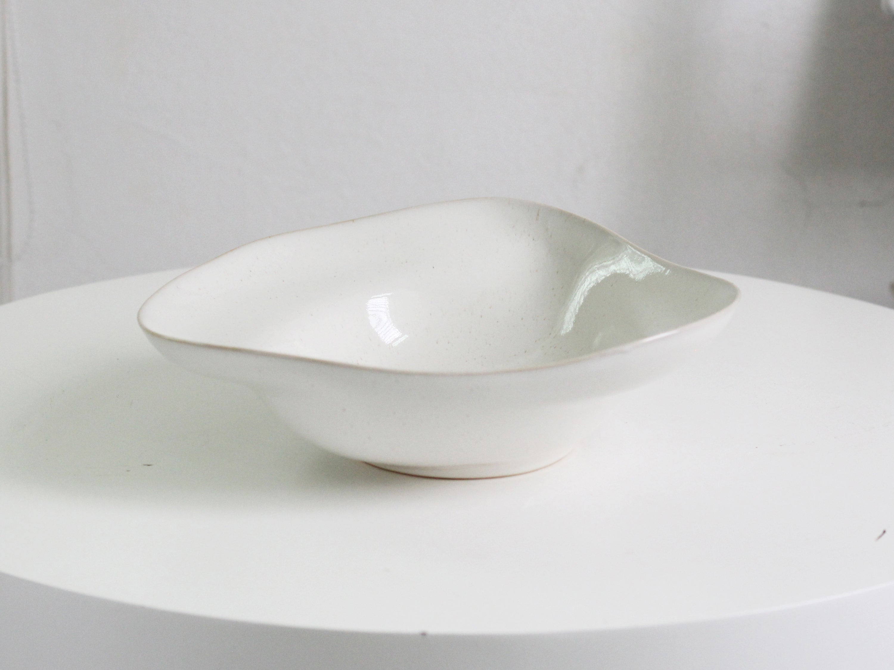 Large Serving Bowl - White Speckled image 1