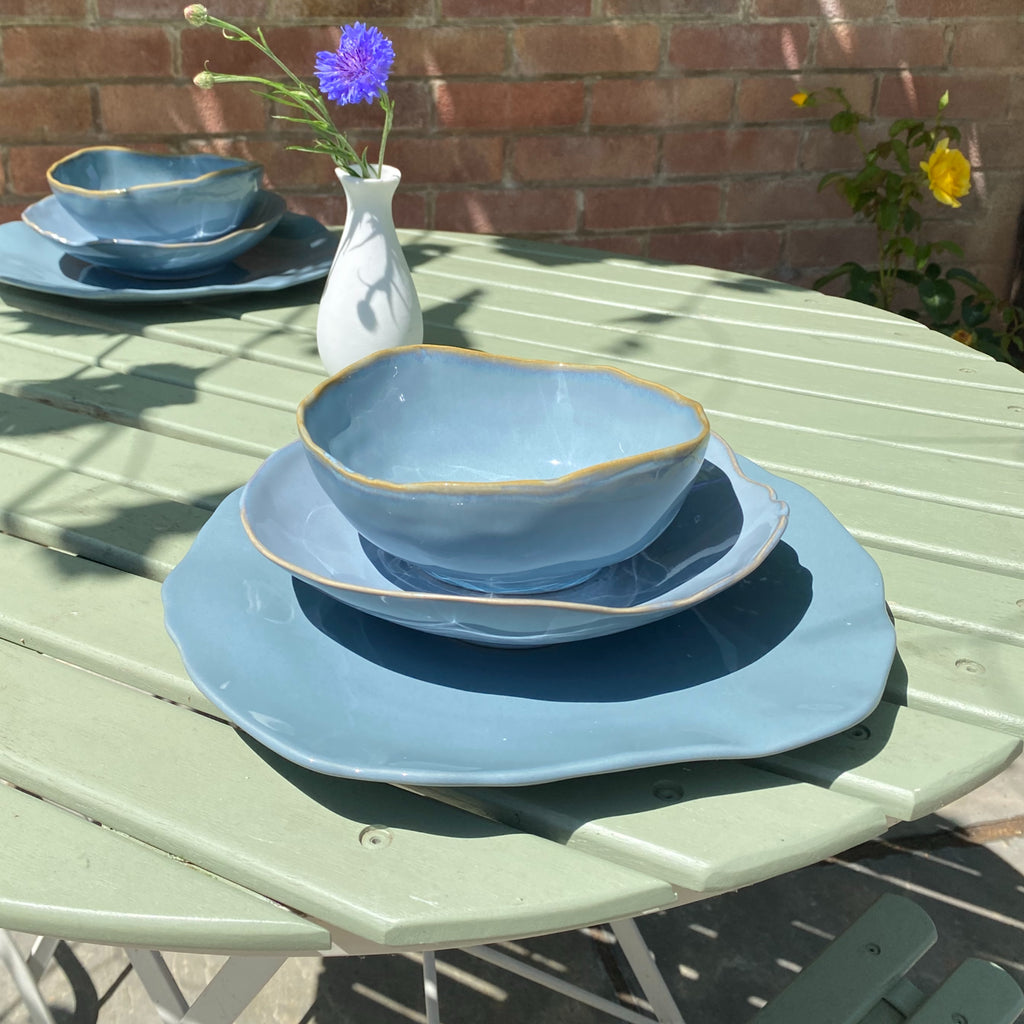 Eden Ceramic Dinnerware Set 2 - Ocean Blue (Set of 6) image 1