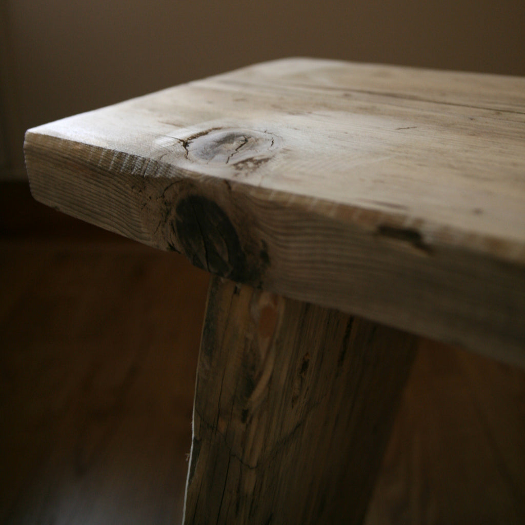 Reclaimed Wood Rustic Bench image 1