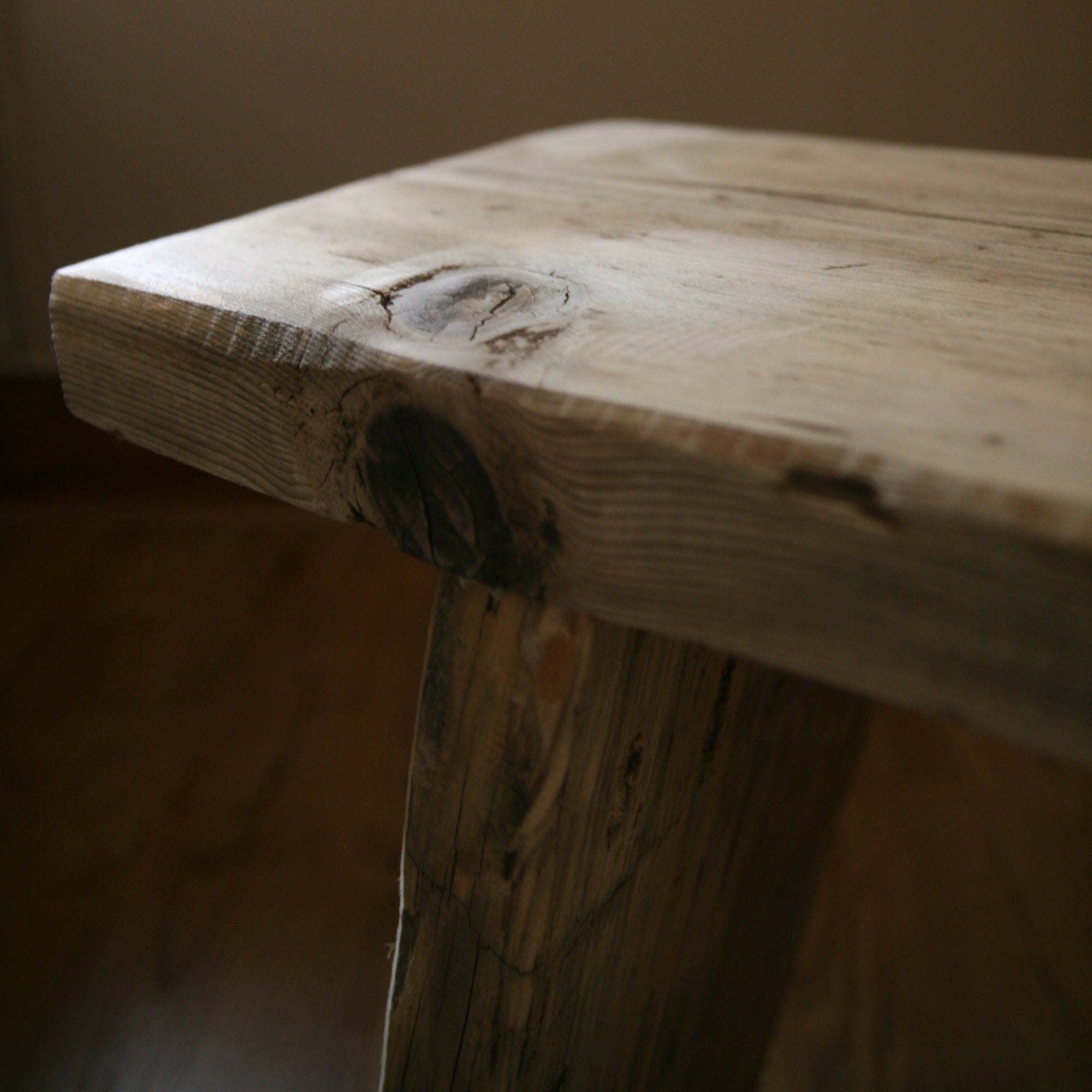 Reclaimed Wood Rustic Bench image 1