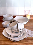 Eden Ceramic Cereal Bowl Set of 2 - Oyster White image 4