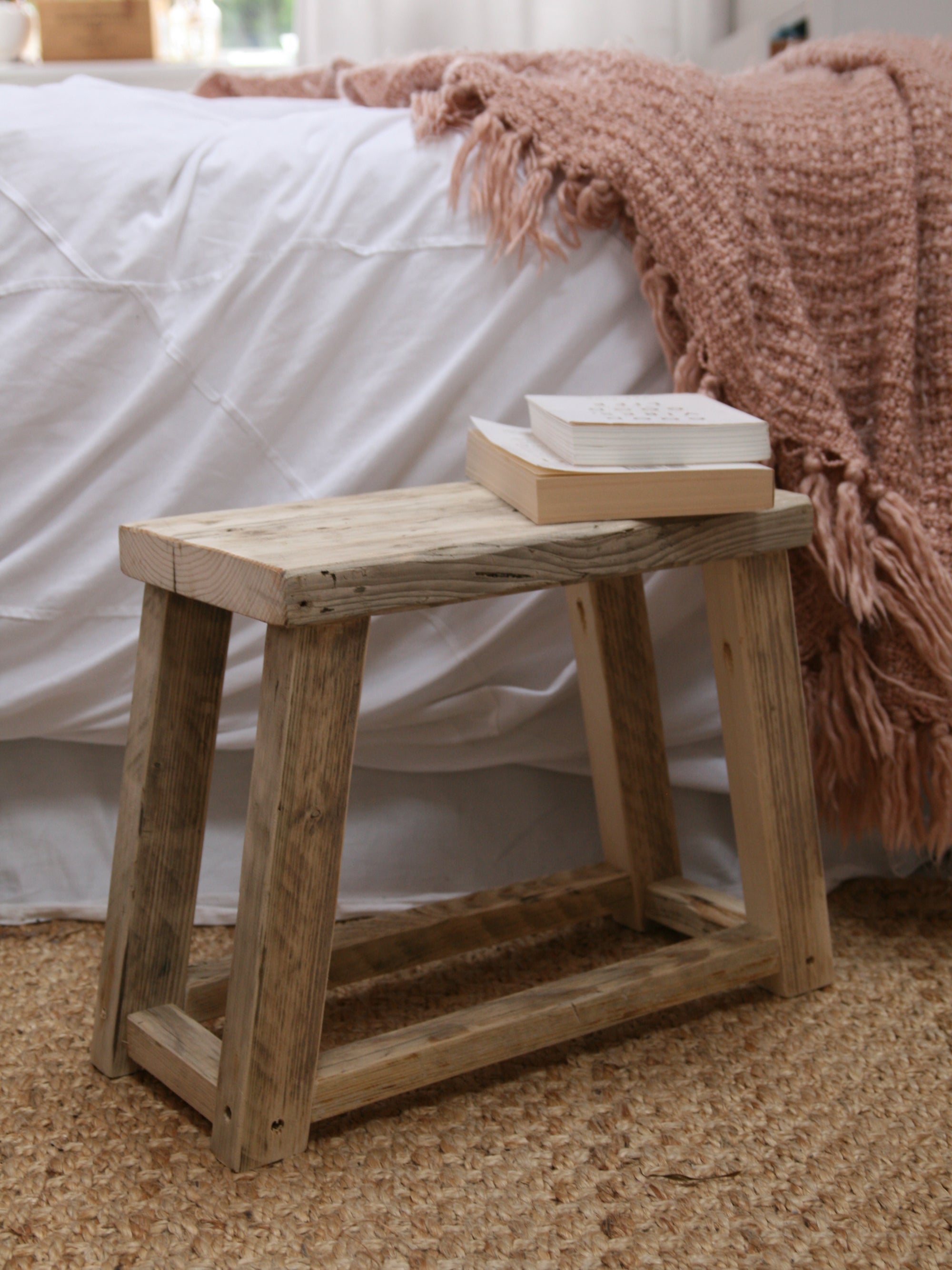Reclaimed Wood Milking Stool image 3