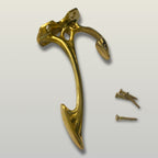 Ornate Hat & Coat Hook Solid Brass