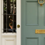 Round Ornate Door Bell Brass