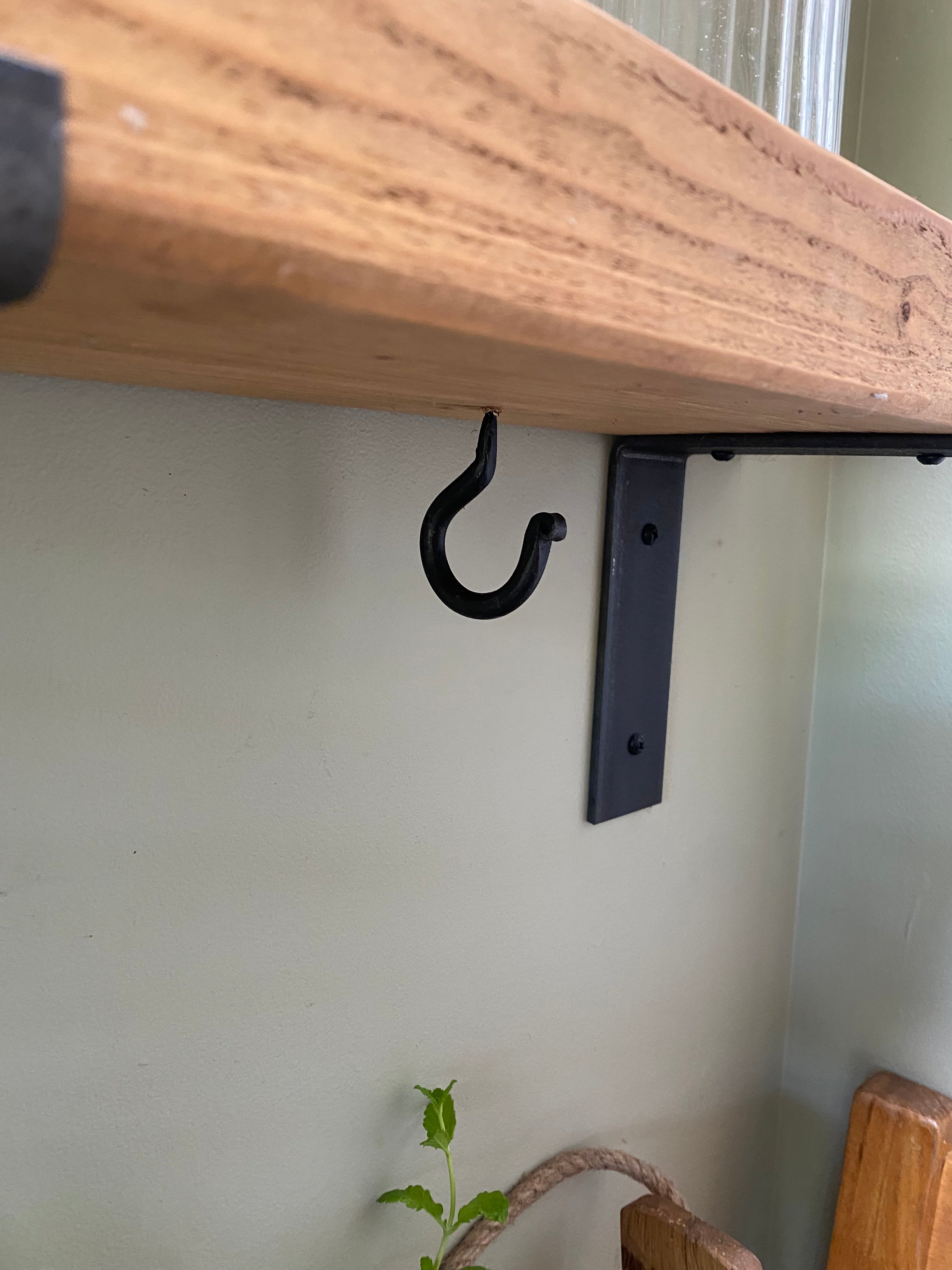 Screw In Hook Antique Iron