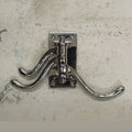 Chrome on Brass Triple Swivel Wall Hook