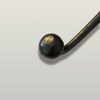 Antique Iron Ball End Hat & Coat Hook - Screw-In