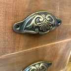 Cup Handle Drawer Pull Antique Brass image 4