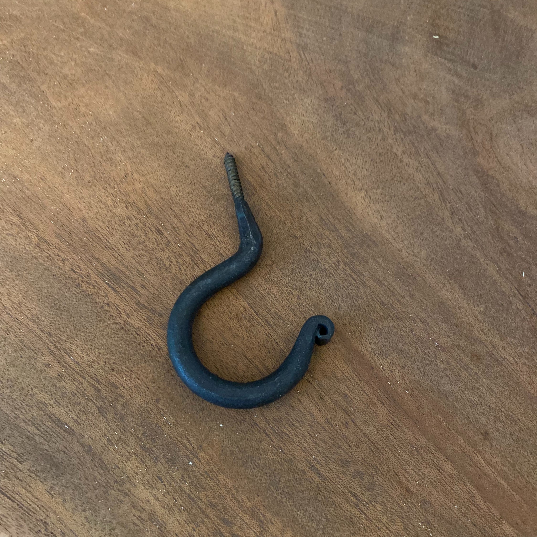 Screw In Hook Antique Iron image 3