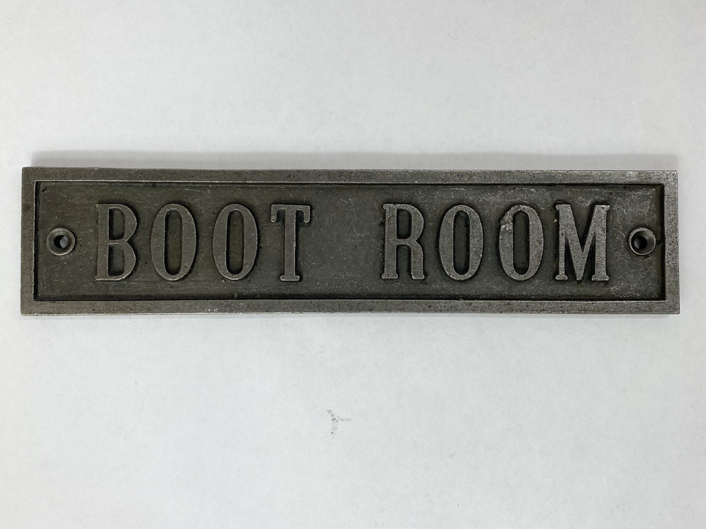 Boot Room Plaque – Antique Iron image 0