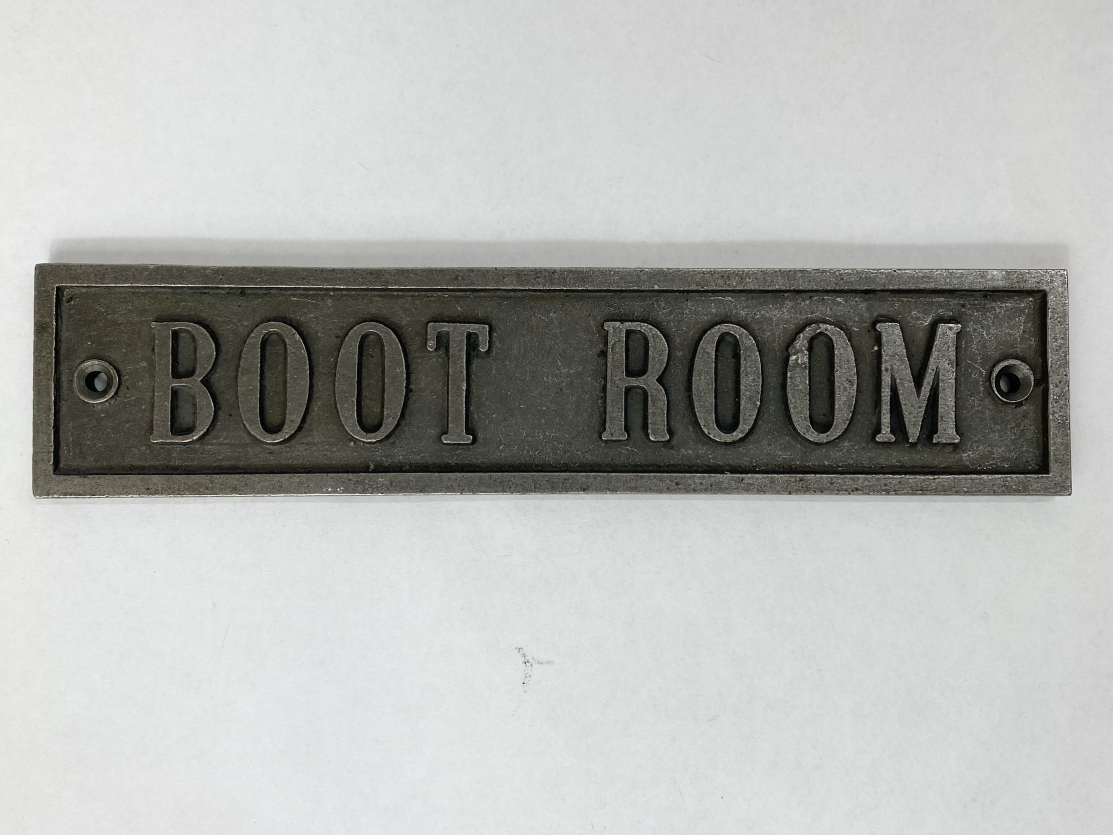 Boot Room Plaque – Antique Iron image 0