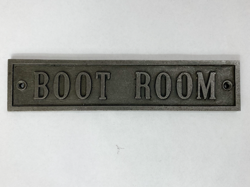 Boot Room Plaque – Antique Iron image 0